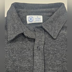 New Hurley Men's Charcoal Button Down Shirt Mens Large